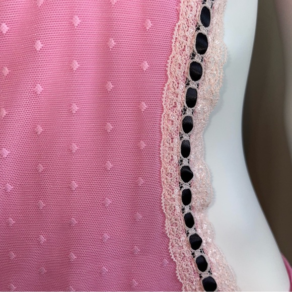 34B Vs Victoria’s Secret Sexy little things Pink dots ruffles Costume apron - Picture 7 of 12